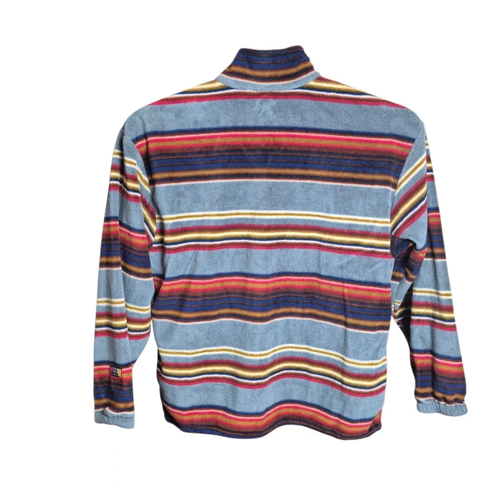 VTG Sun Ice Men's XL Polartec Fleece‎ Pullover Southwest Striped Aztec